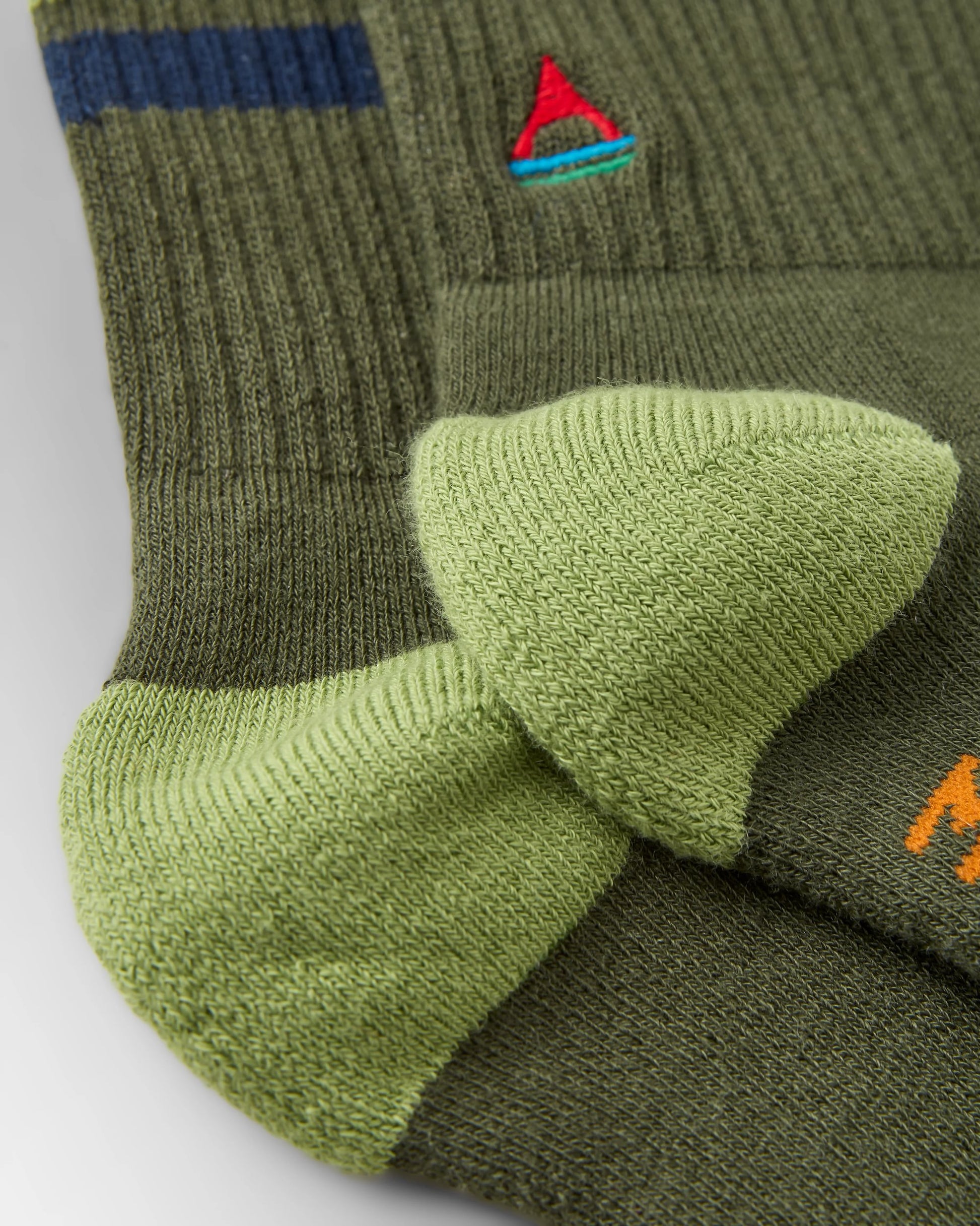 Organic Midweight Crew Socks - Khaki