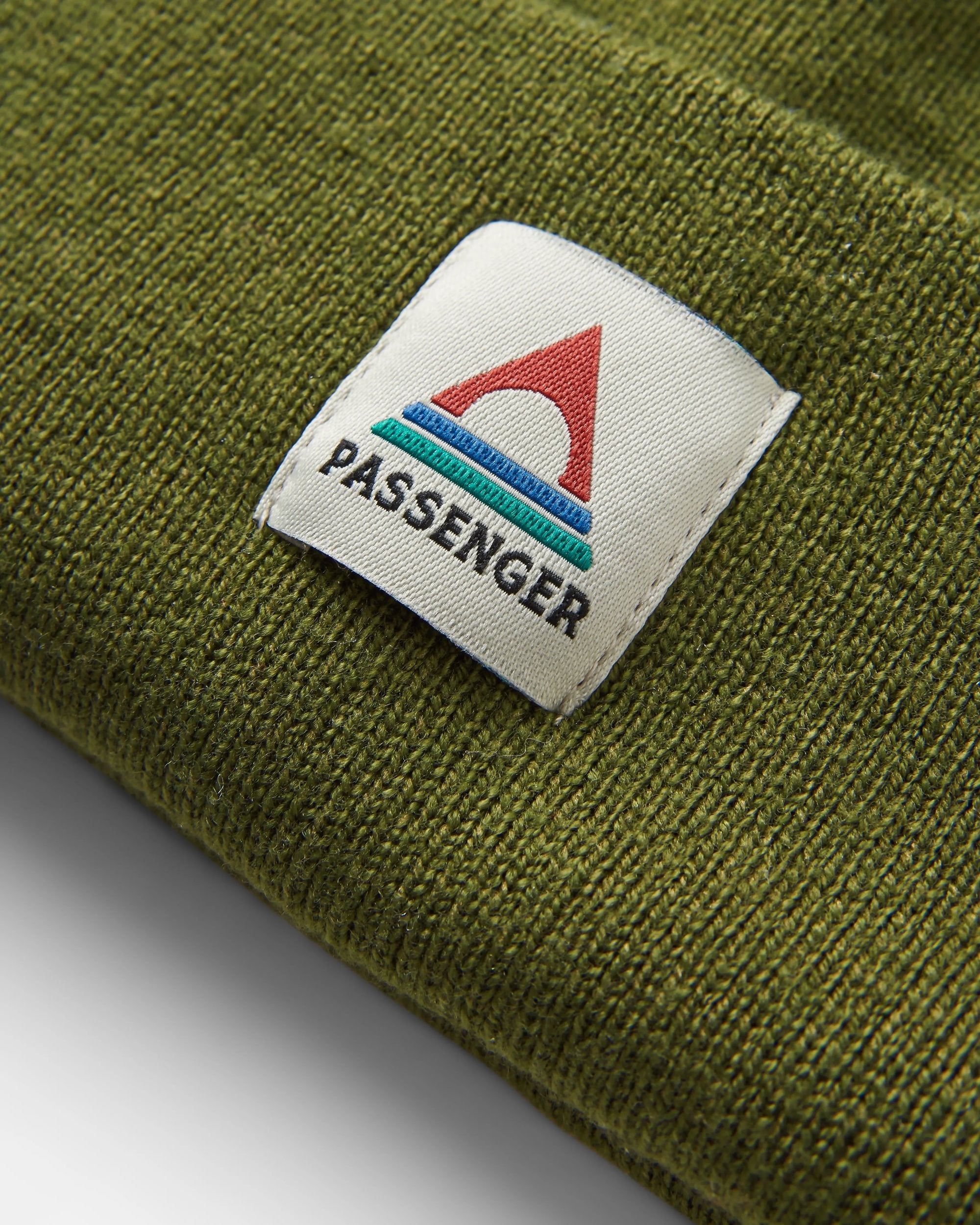 Core Recycled High-Top Beanie - Khaki - Flatlay