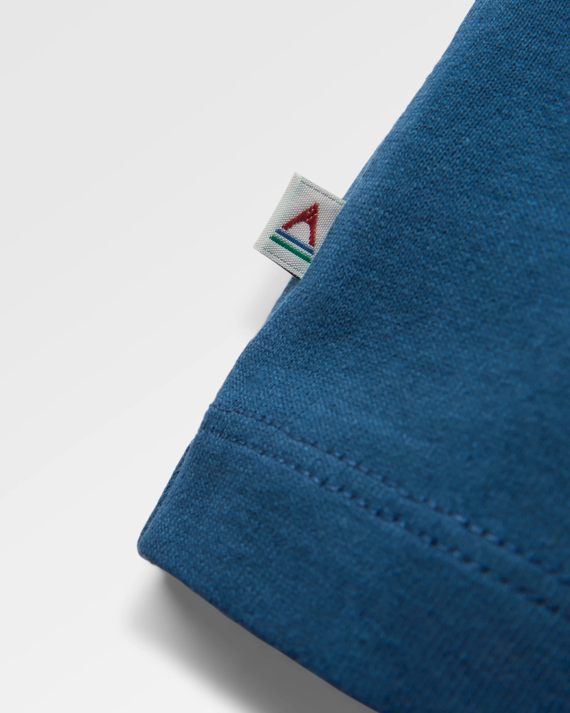 Tall Pines Women's Recycled Cotton T-shirt - Dark Denim - Flatlay