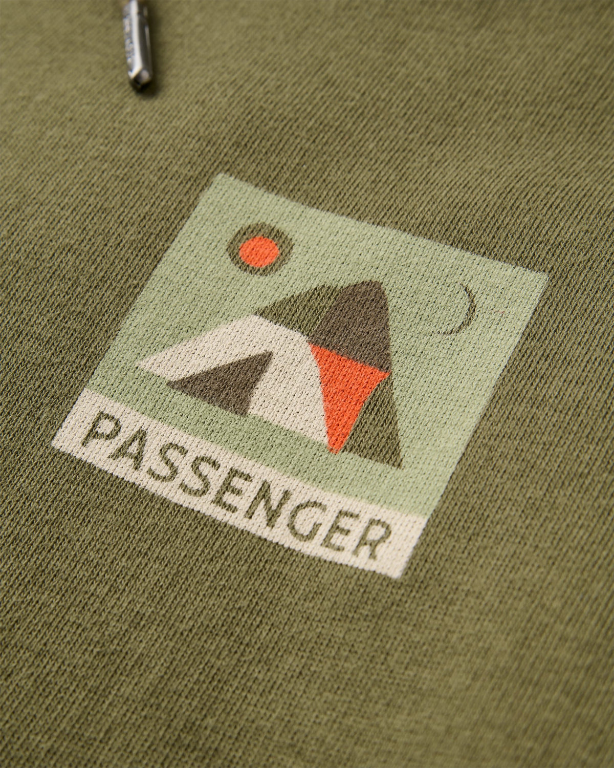 Lost On Purpose Relaxed Fit Hoodie - Khaki - Flatlay