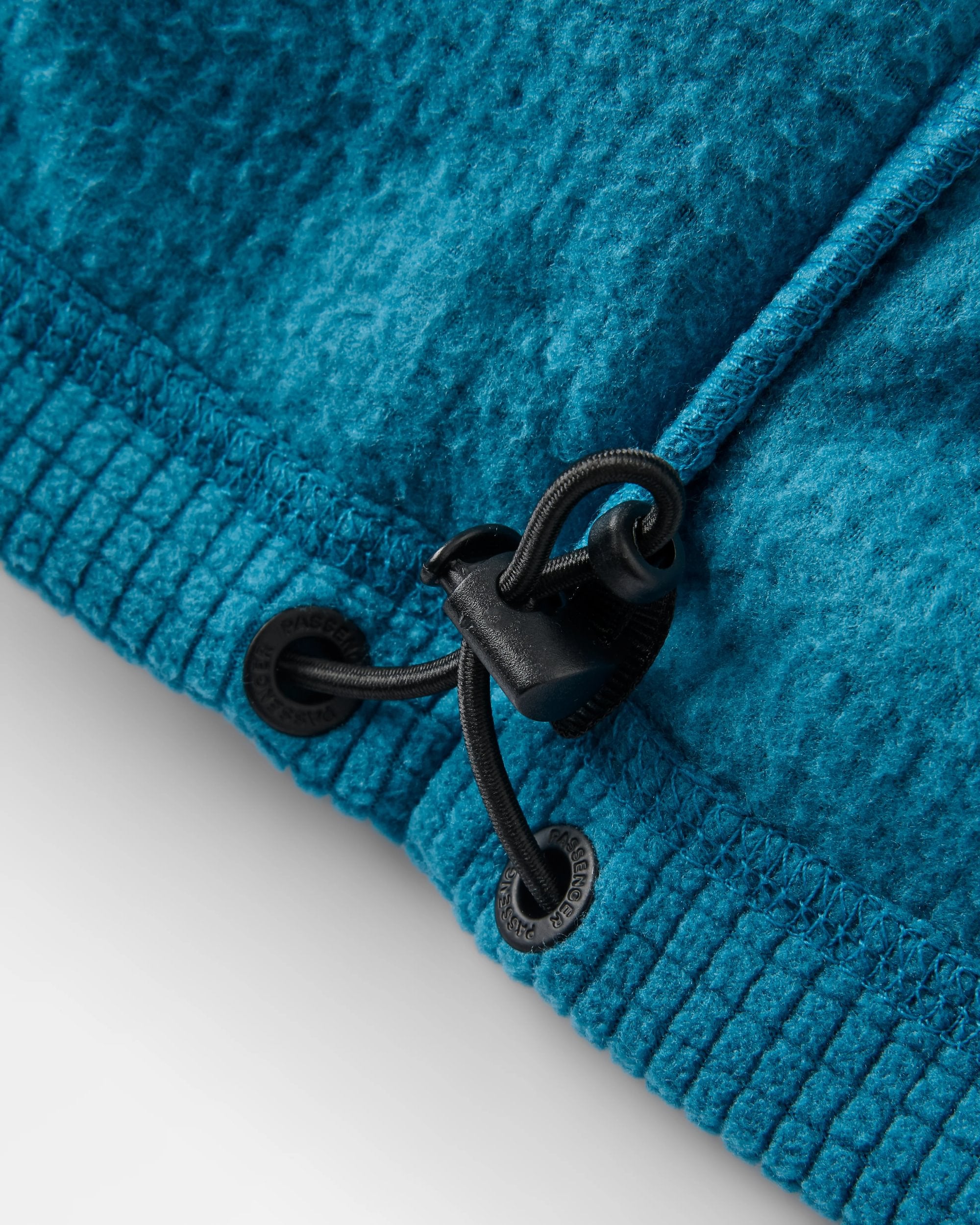 Forestscape Grid Fleece Hoodie - Blue Steel - Flatlay