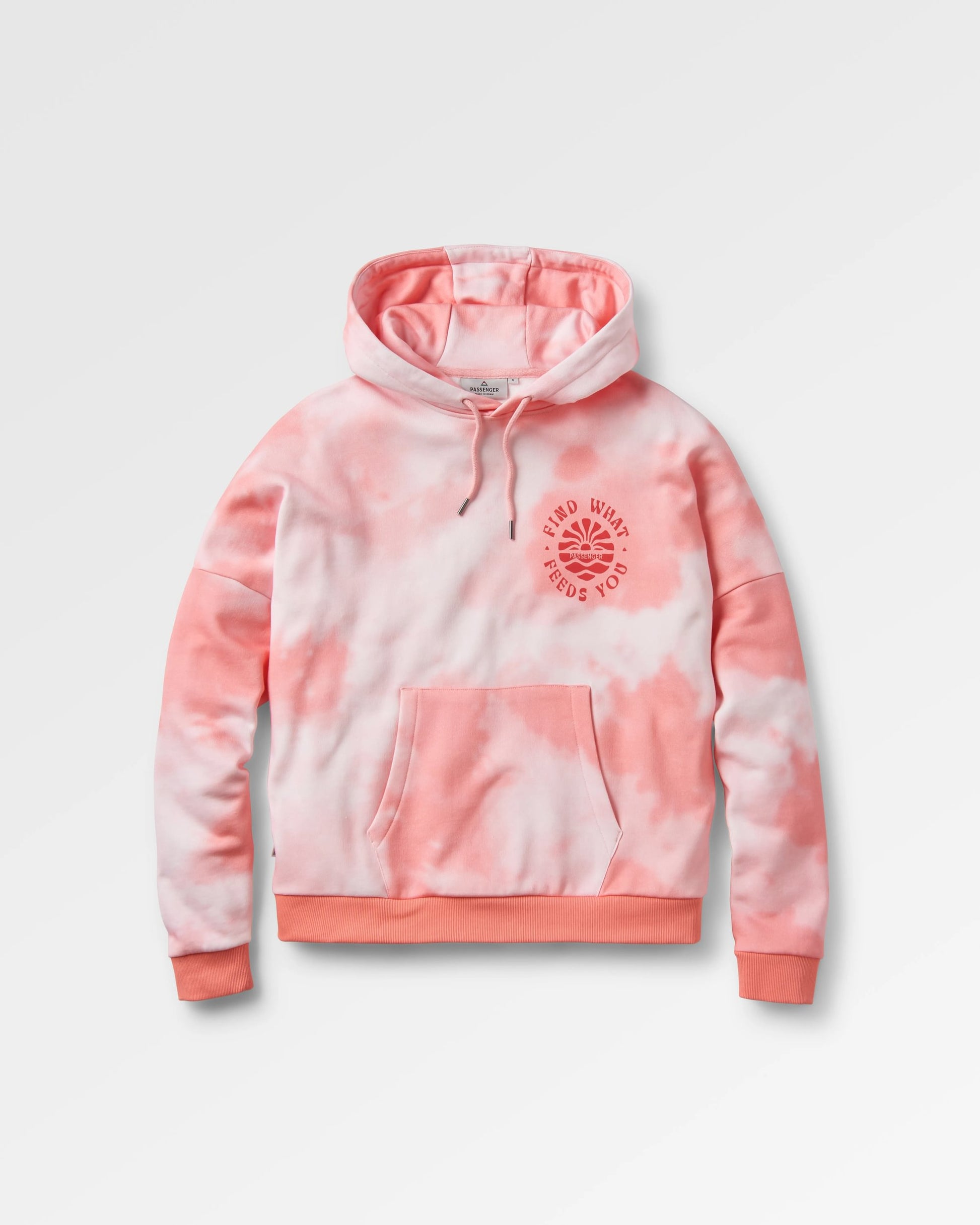 Rediscover Printed Hoodie - Tie Dye Shell Pink