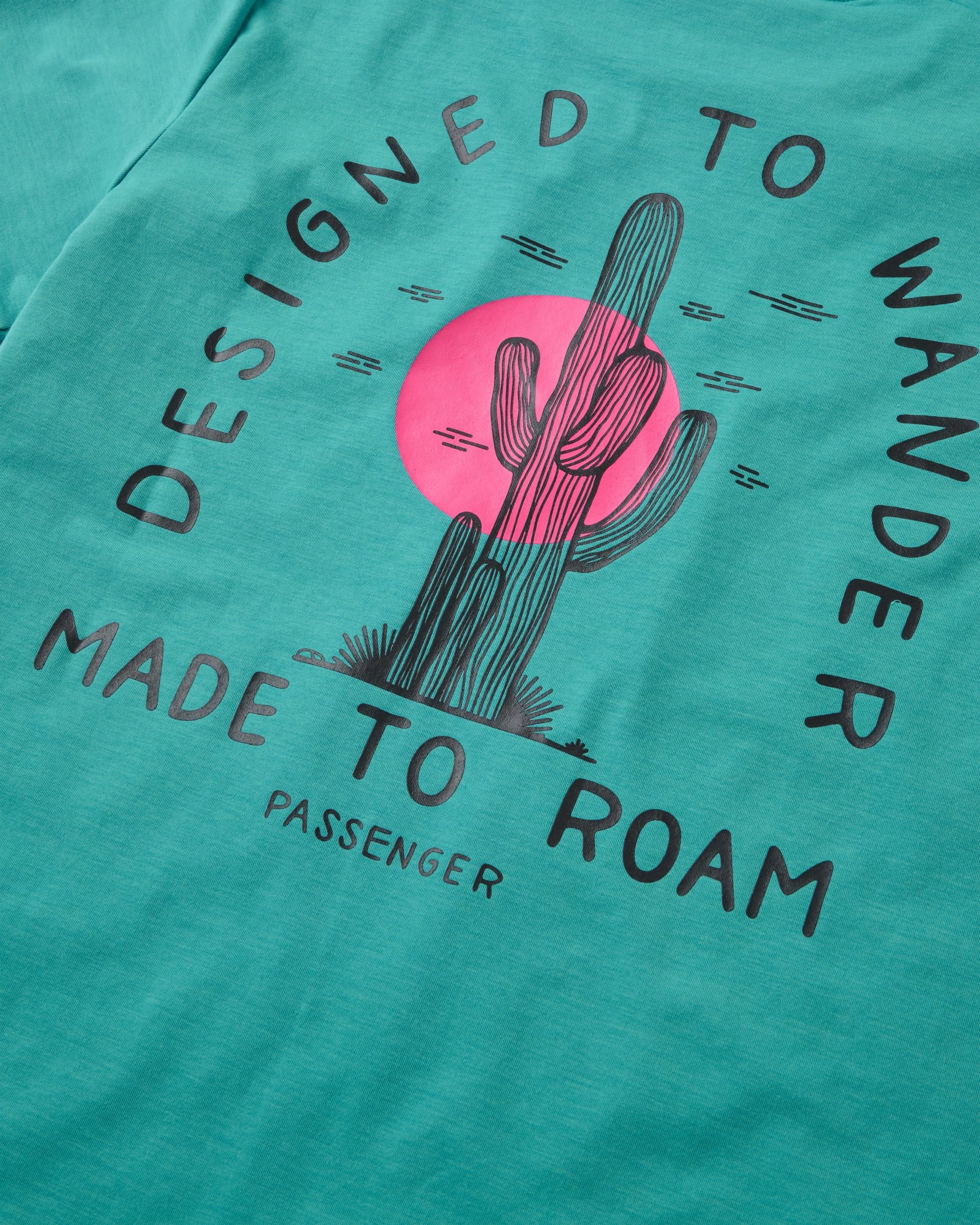 Ridescape Women's Active T-Shirt - Ocean Teal - Flatlay