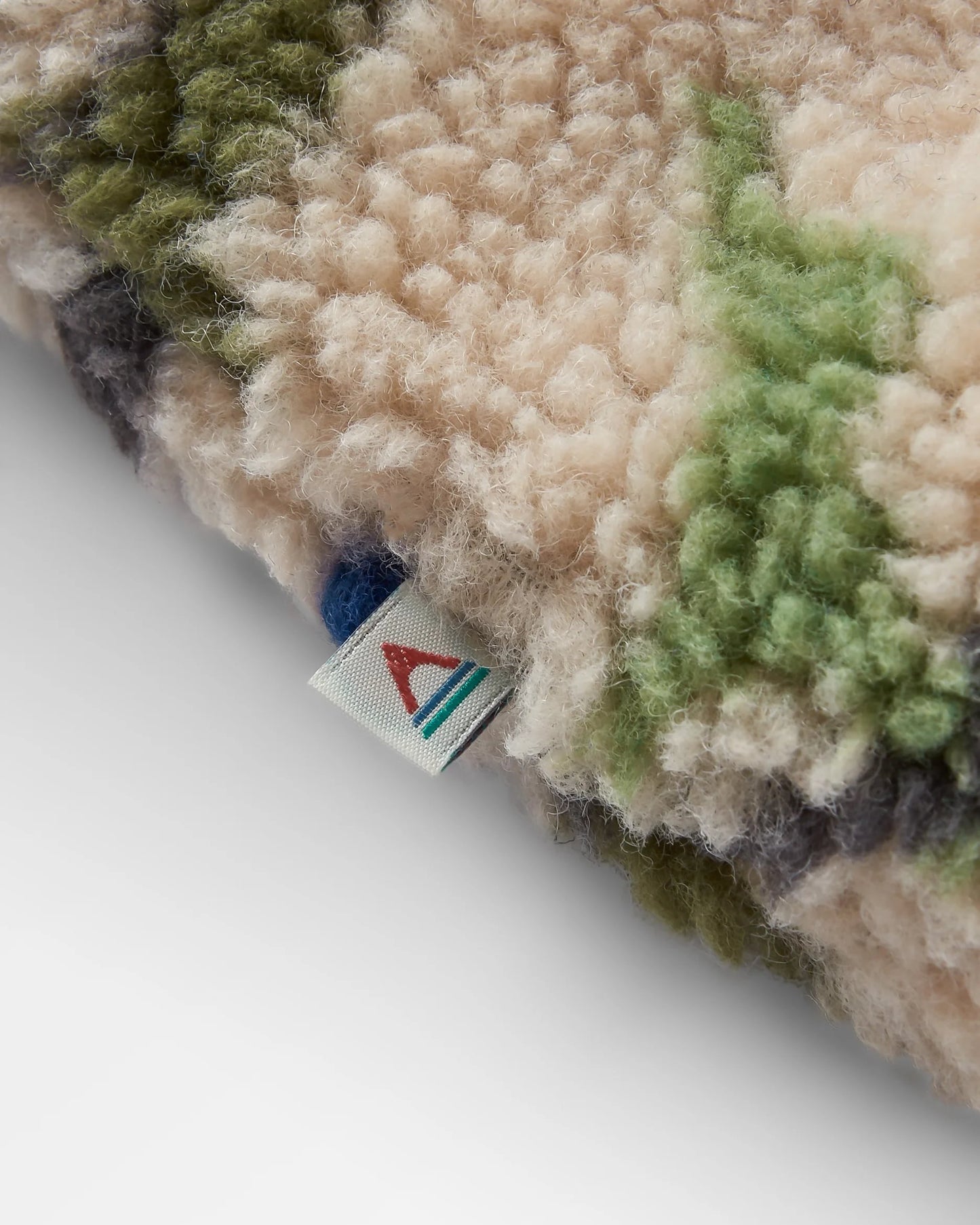 Offroad Recycled Sherpa 1/2 Zip Fleece - Abstract Strata Green