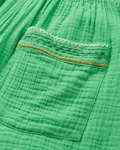 Waveney Short - True Green - Flatlay
