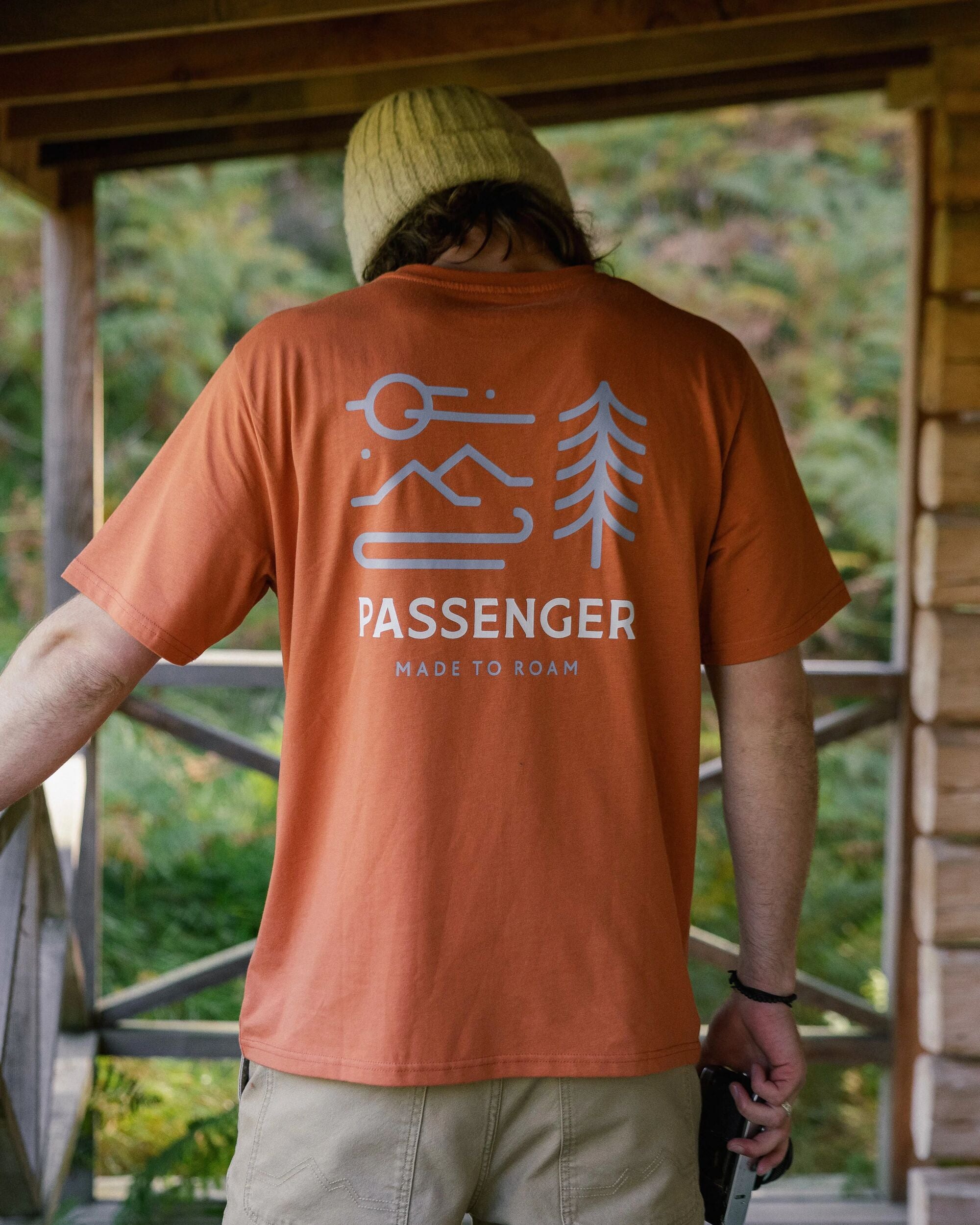 Phoenix Organic Cotton T-Shirt - Burnt Orange - Lifestyle