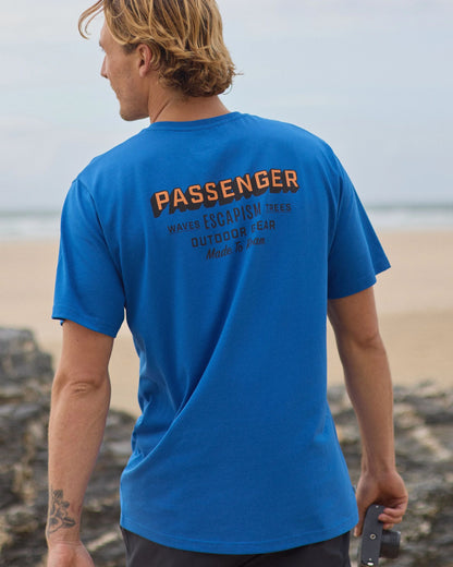 Outdoor Gear Organic Cotton T-Shirt - Azure Blue - Lifestyle
