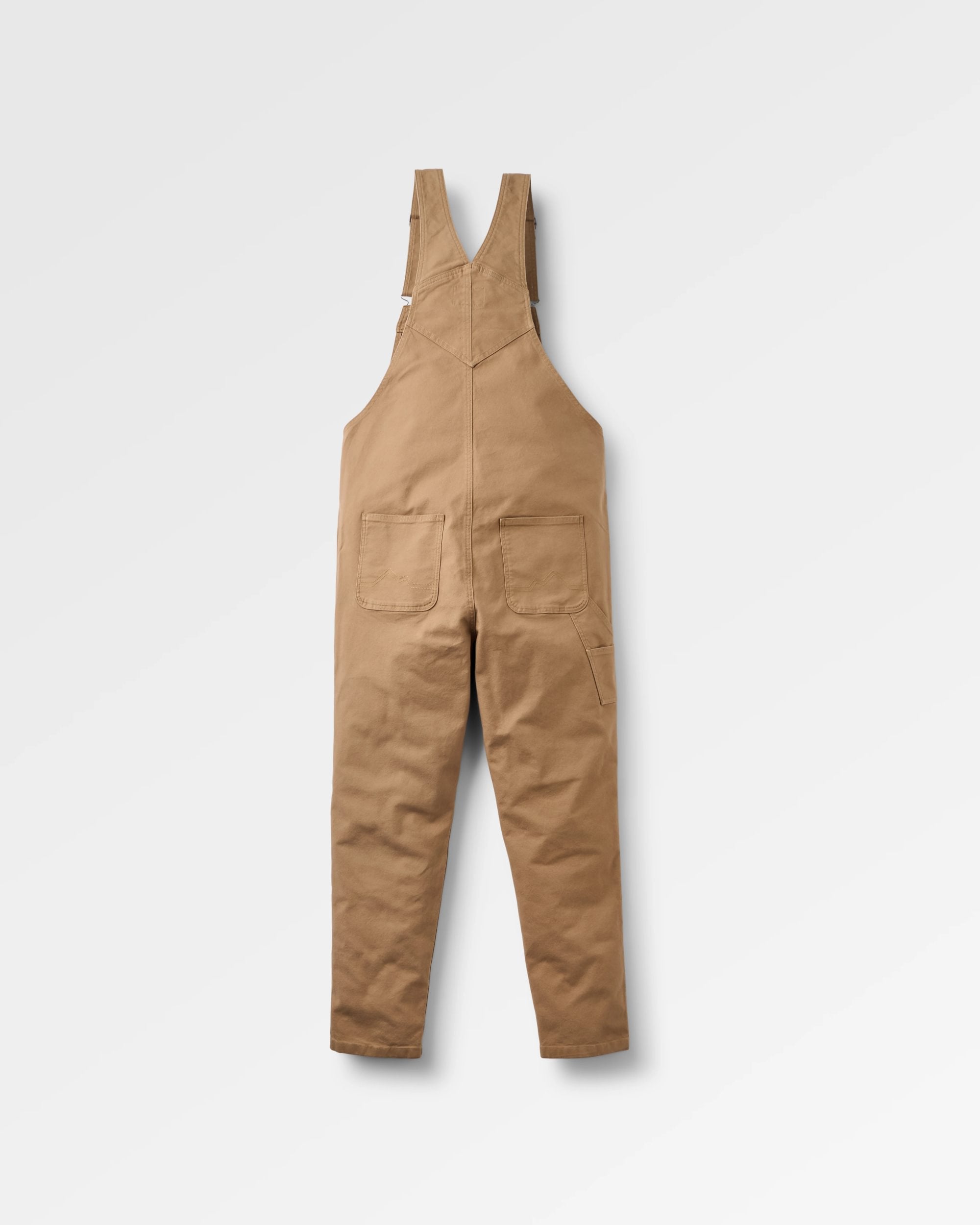 Vantage Cotton Canvas Dungaree - Caramel - Flatlay