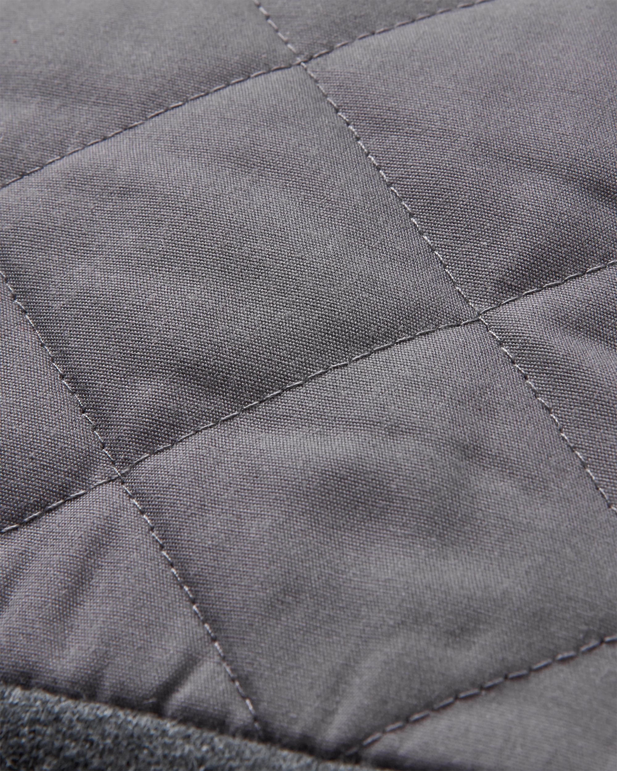 Tidal Full Zip Organic Cotton Hoodie - Charcoal Marl - Flatlay