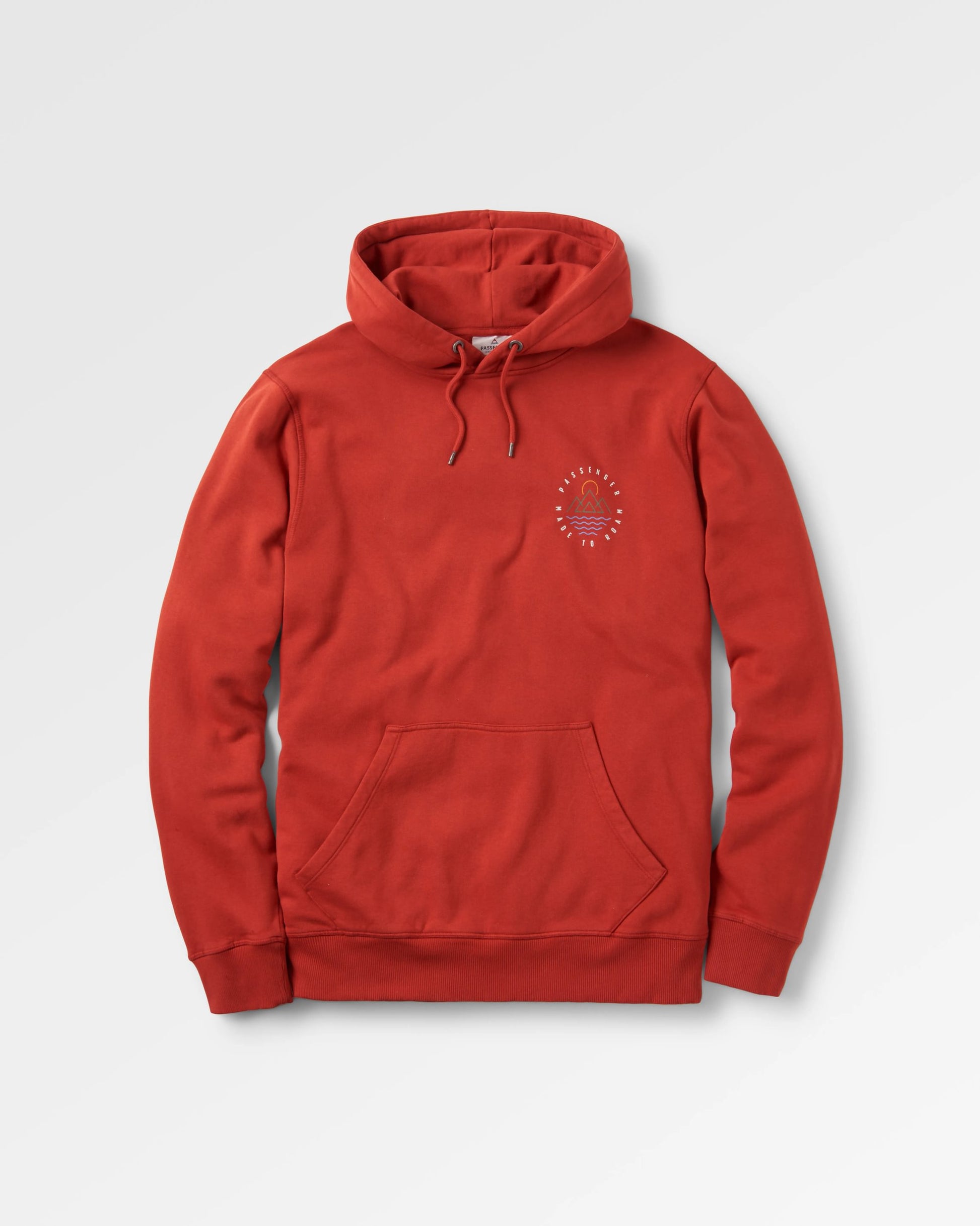 Escapism Recycled Cotton Hoodie - Red Ochre