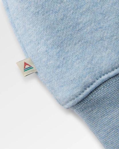 Legacy Hoodie - Faded Denim Marl - Flatlay