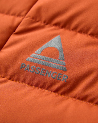 Ashland Down Vest - Dark Rust/Caramel - Flatlay