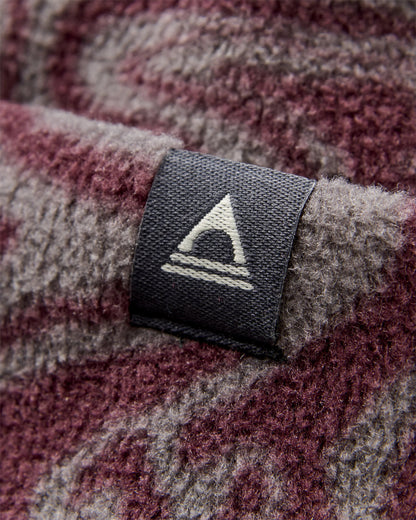 West Fleece Beanie - Strata Swirl Brambleberry - Flatlay