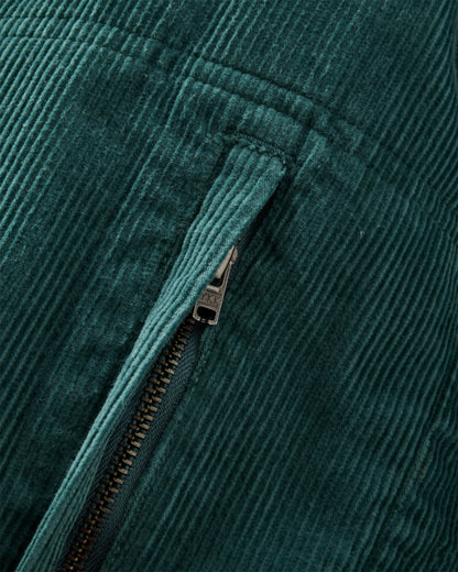 Taylor Organic Cord Jacket - Deep Ocean - Flatlay