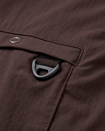 Patrol Ripstop Utility Shirt - Espresso - Flatlay