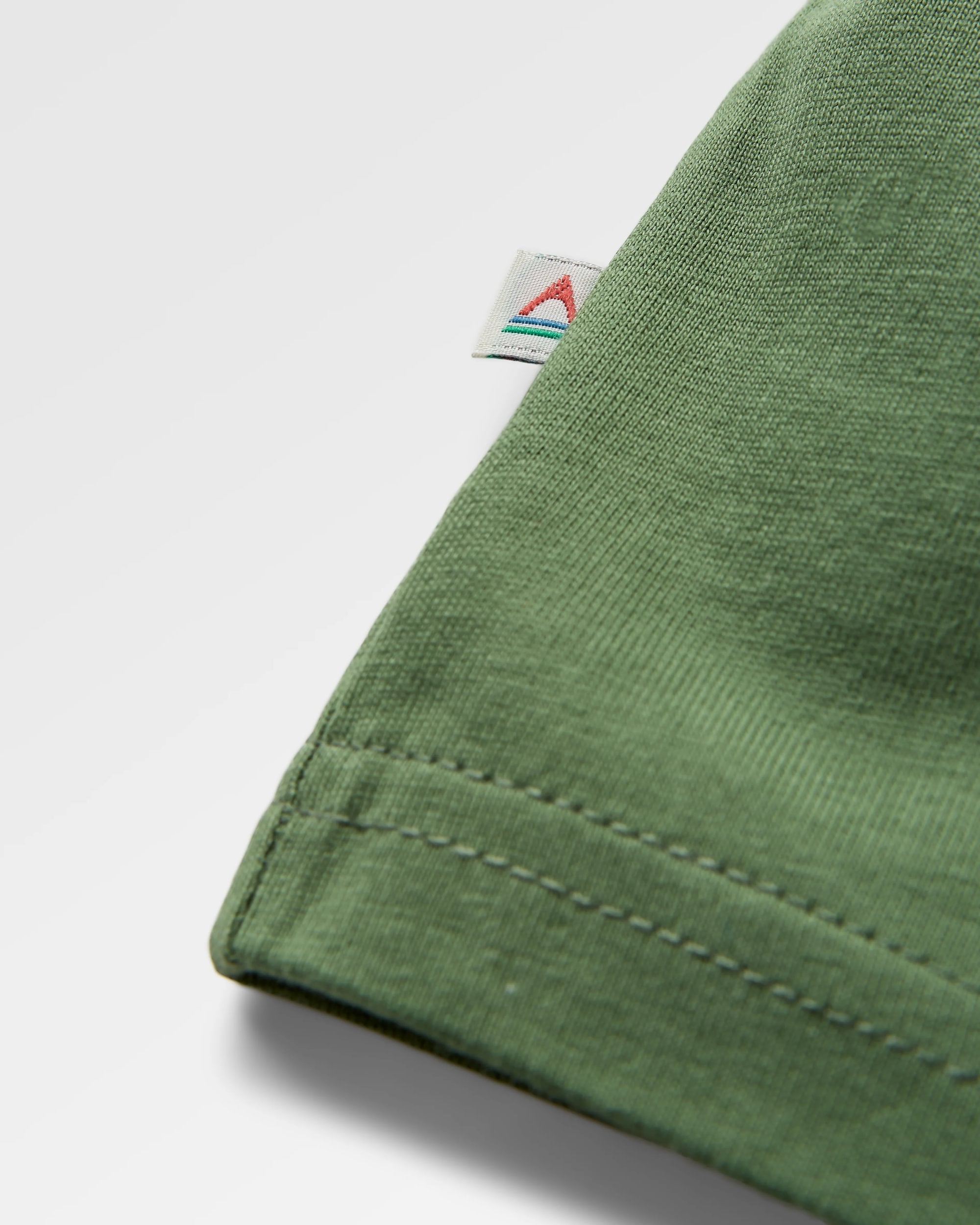 Trees Organic Cotton T-Shirt - Wild Green - Flatlay