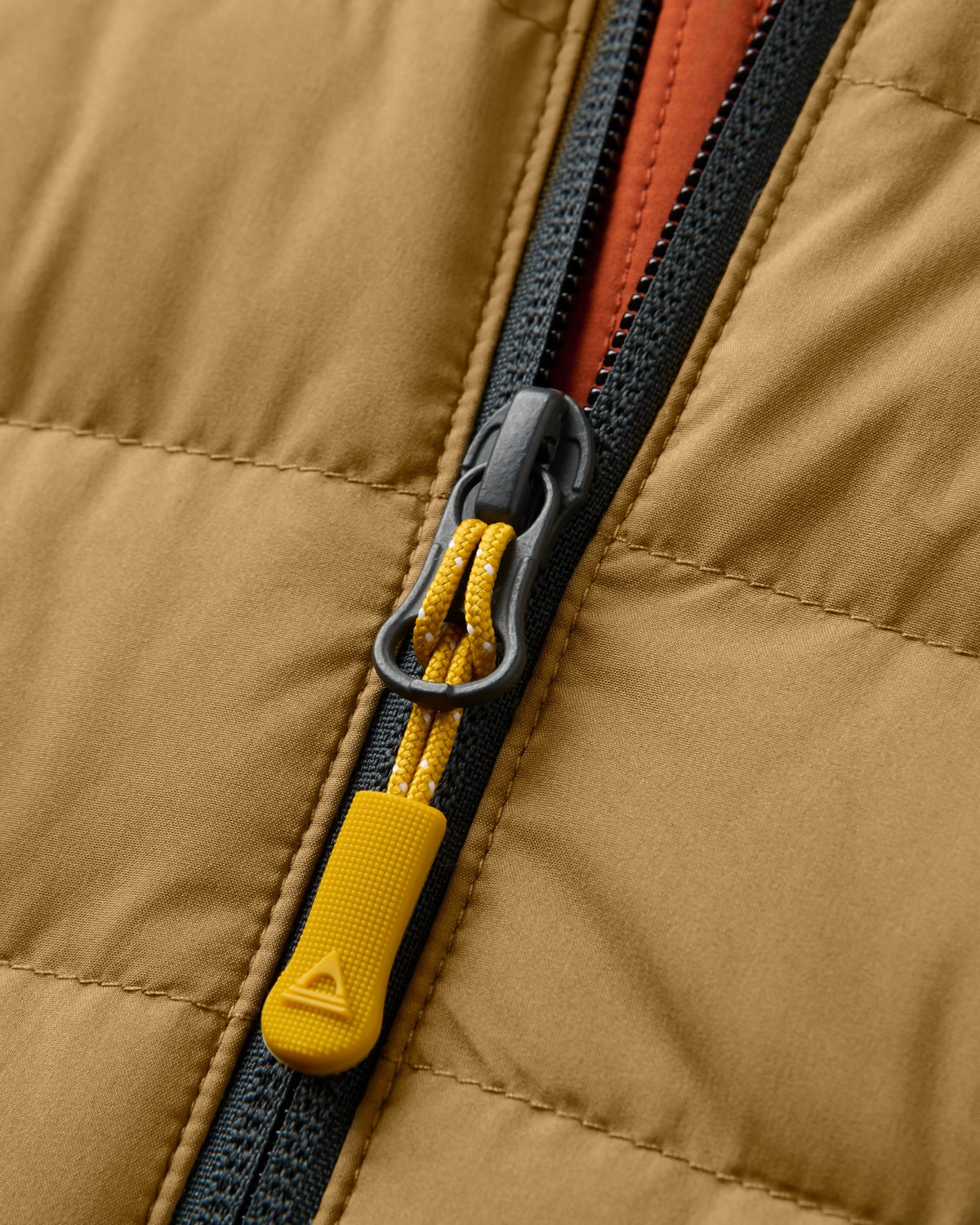 Ashland Down Jacket - Dark Rust/Caramel - Flatlay