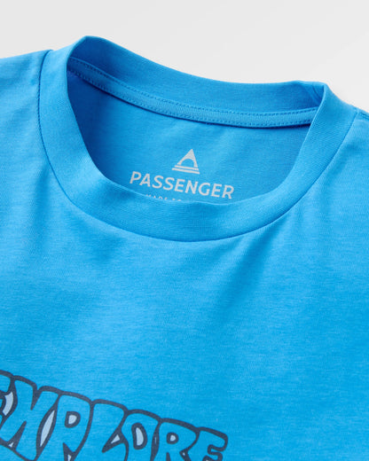 Beyond Relaxed Fit T-shirt - Marine Blue - Flatlay