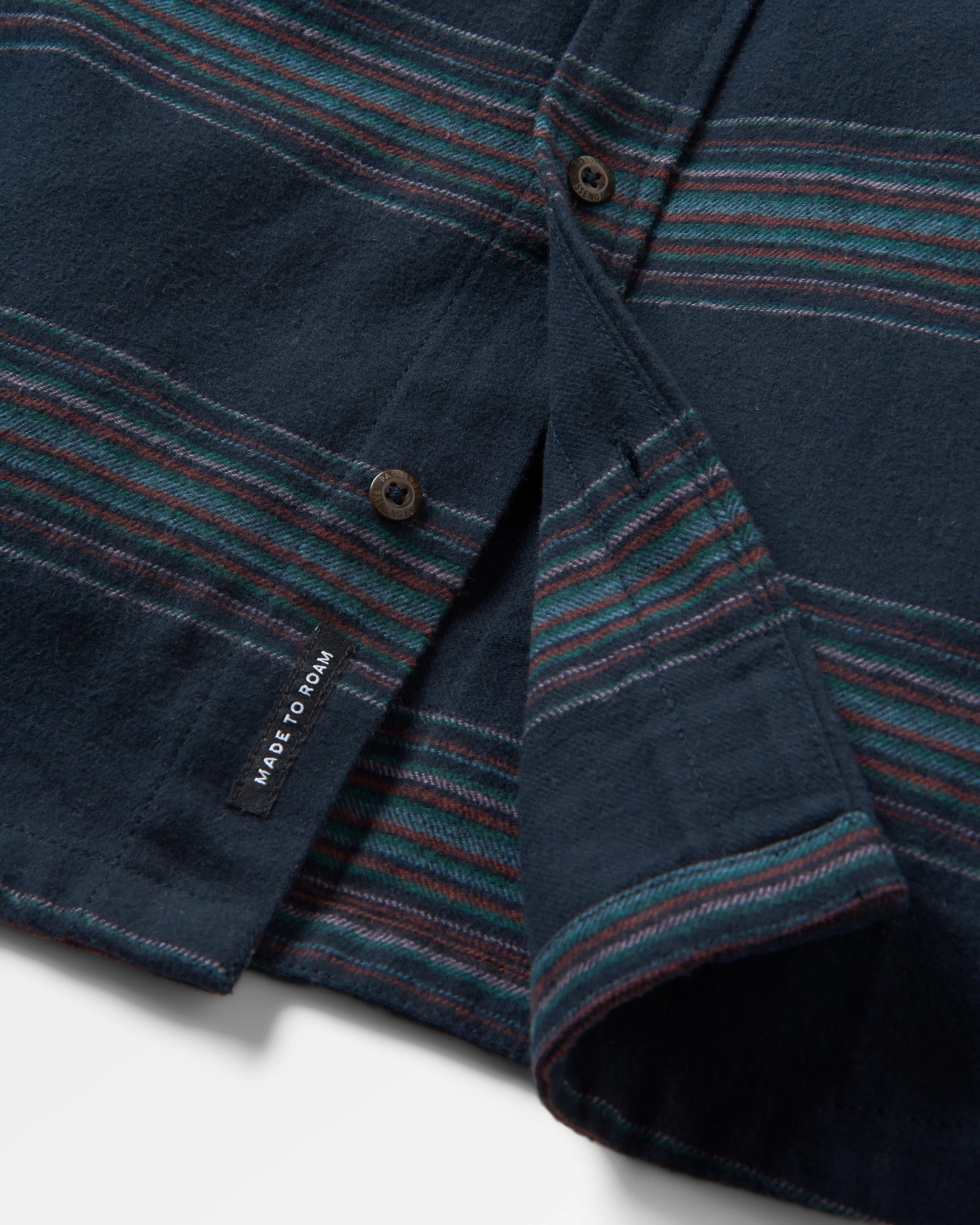 Backcountry Stripe Shirt - Black Stripe - Flatlay