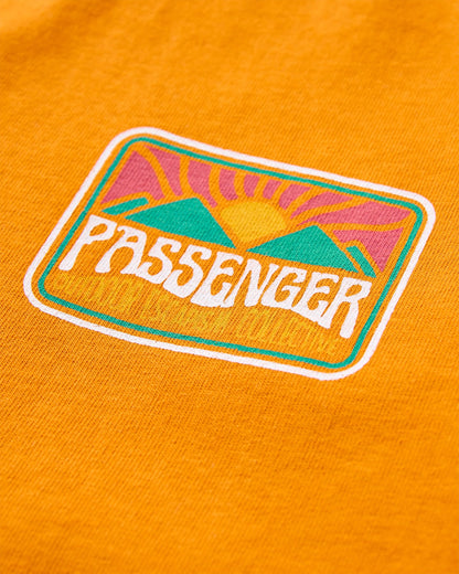 Golden Hour Recycled Cotton T-Shirt - Sunrise Orange