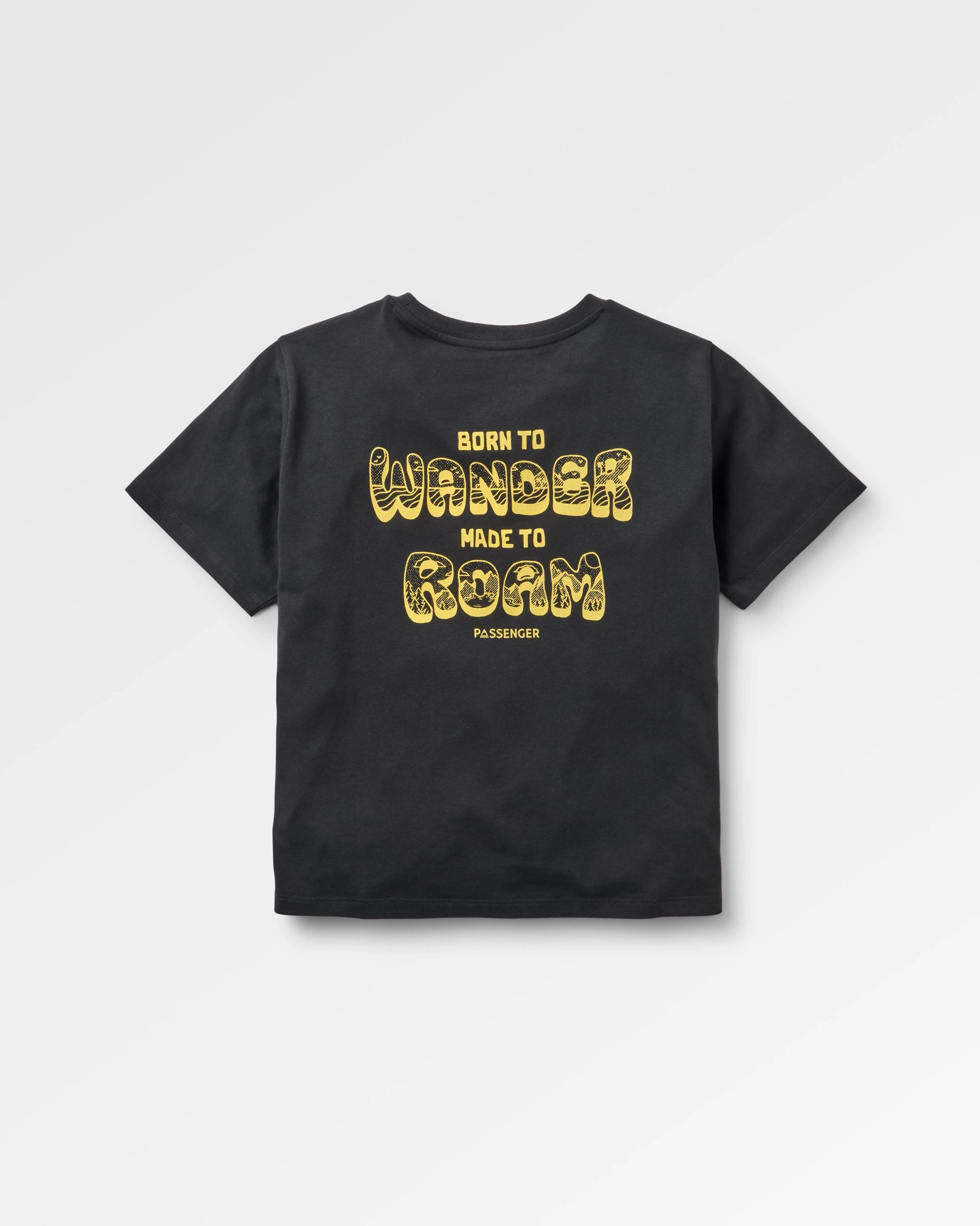 Woodcut T-Shirt - Black - Flatlay