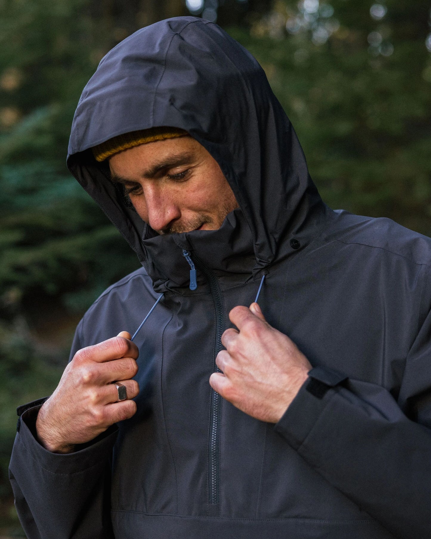 Diablo Recycled Waterproof Anorak - Faded Black