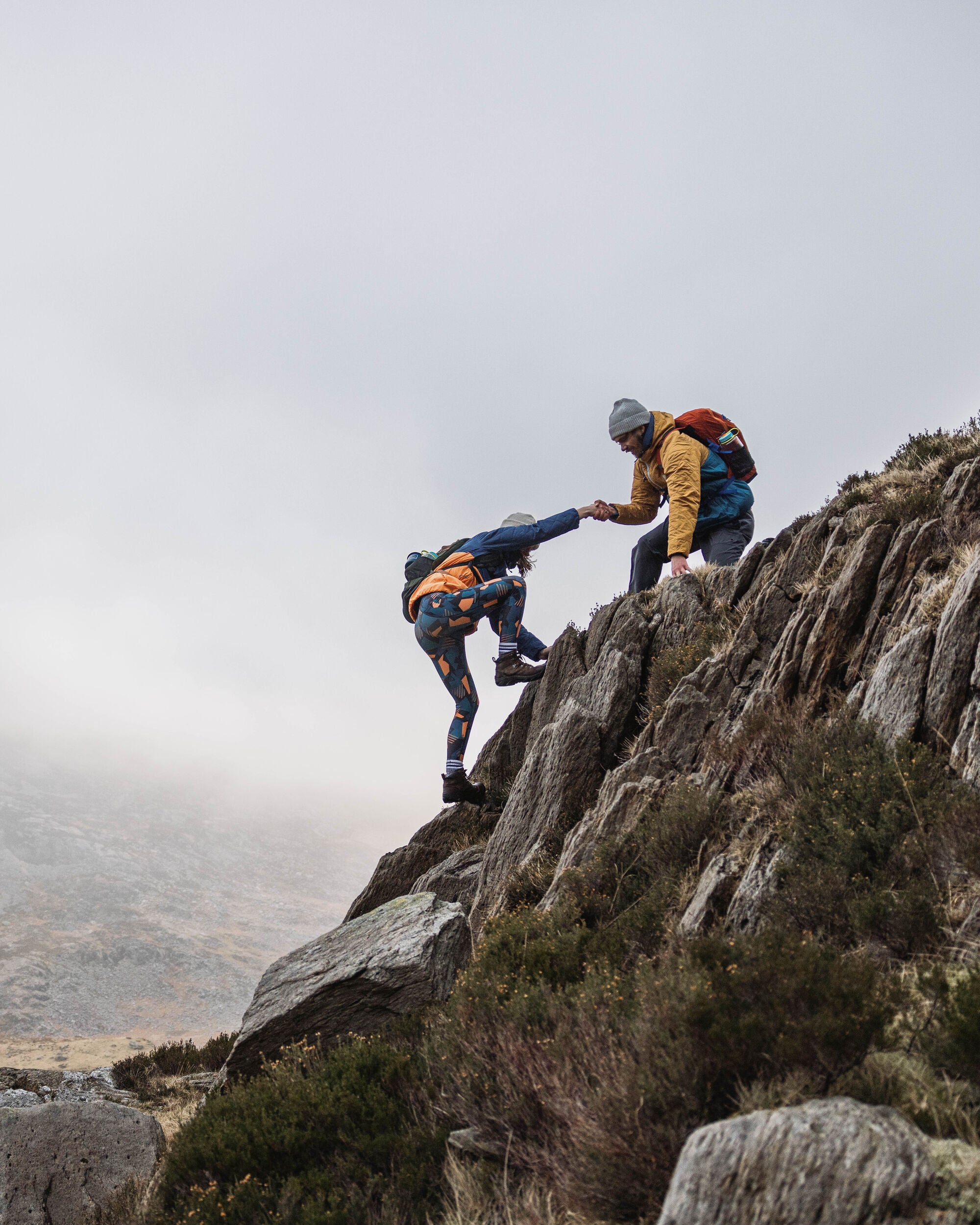 Base Recycled Thermore® Insulated Jacket - Dusty Ochre/ Corsair Blue - Lifestyle