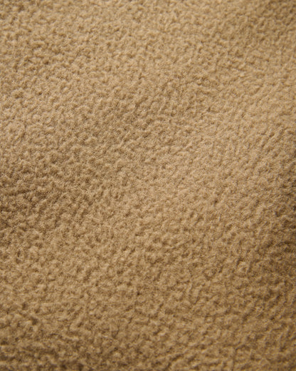 Caspian Full Zip Recycled Polar Fleece - White Sand - Flatlay