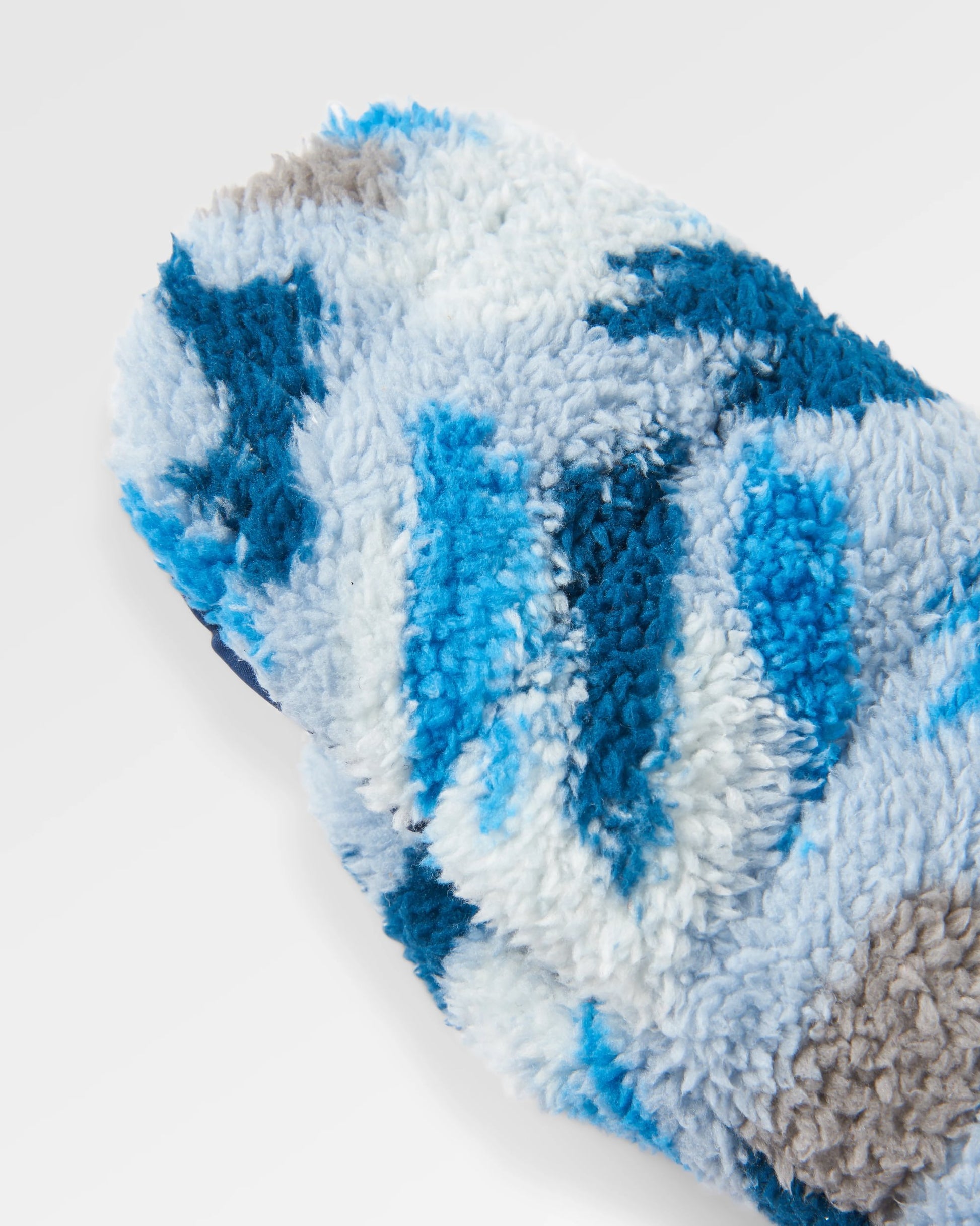 Avalanche Recycled Sherpa Mittens - Abstract Mountain Blue Steel