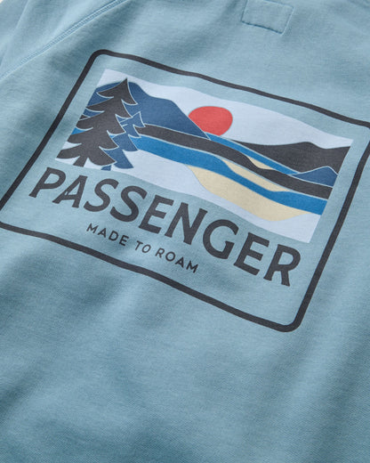 Roamer Men's Sweatshirt - Faded Denim - Flatlay