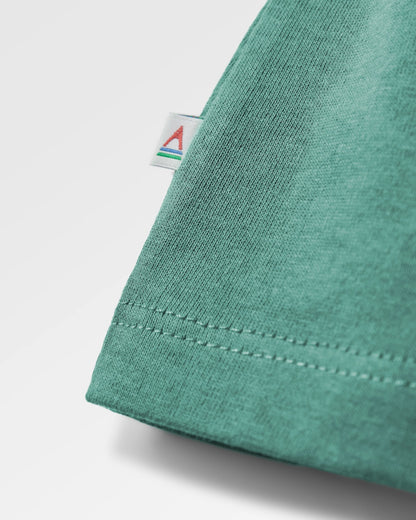 Roamer Men's Recycled Cotton T-Shirt - Deep Ocean - Flatlay