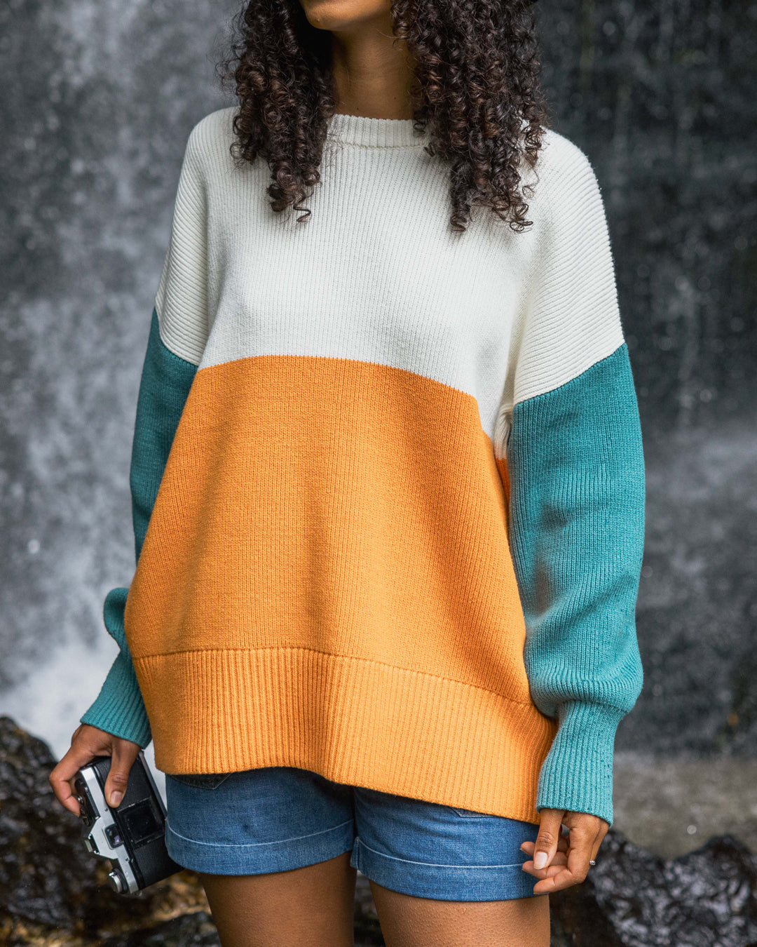 Gondwana Organic Oversized Knitted Jumper - Apricot