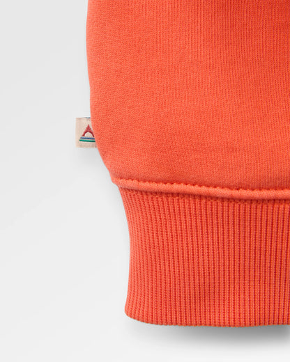 Downtime Heavyweight Sweatshirt - Ember Orange - Flatlay