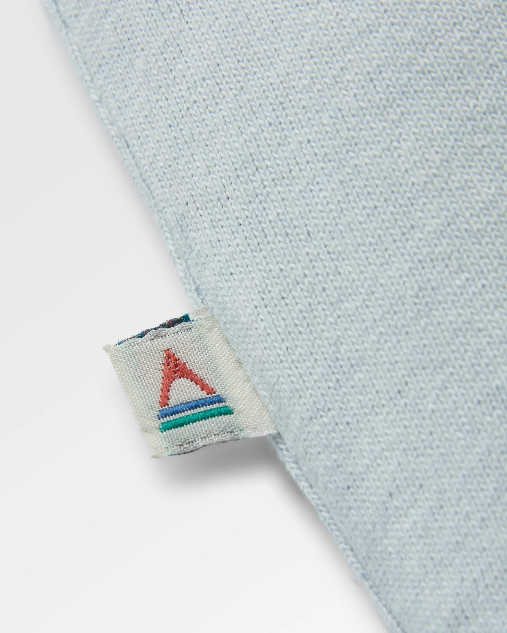 Outsiders Recycled Cotton T-Shirt - Ice Blue - Flatlay