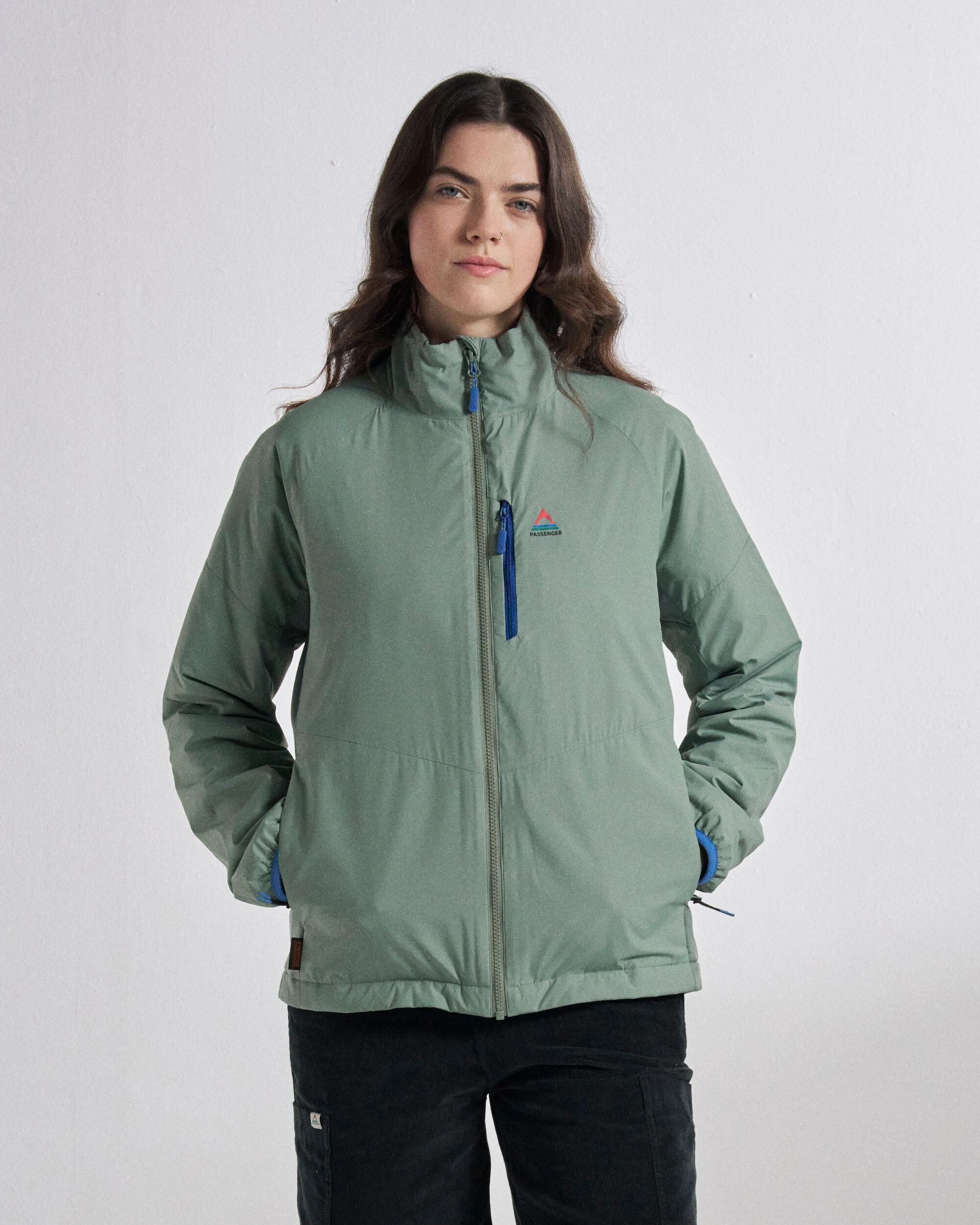 Shasta Lightweight Recycled Thermore® Hoodless Jacket - Pistachio - Studio Model