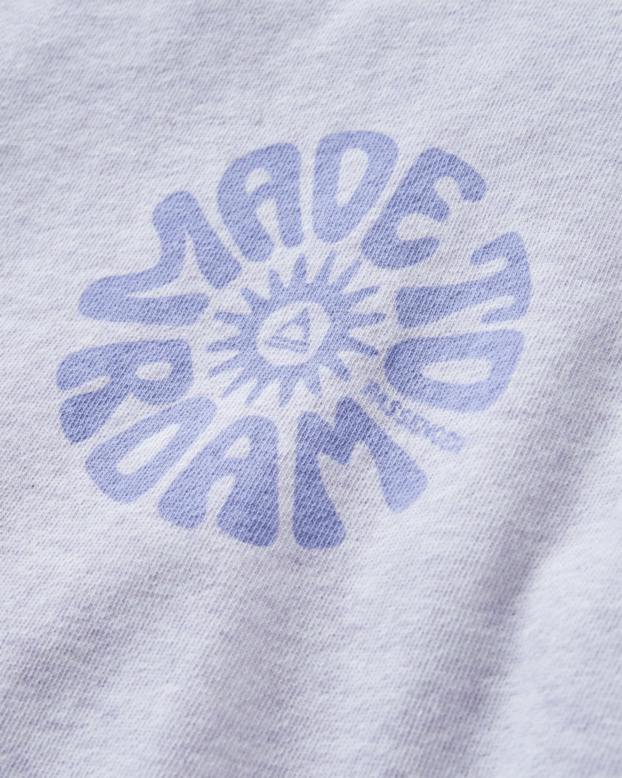 Fade Organic Cotton Sweatshirt - Lilac Mist Marl - Flatlay
