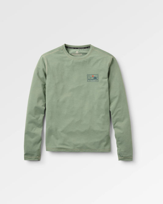 Roamscreen UPF50 LS T-Shirt - Pistachio - Flatlay
