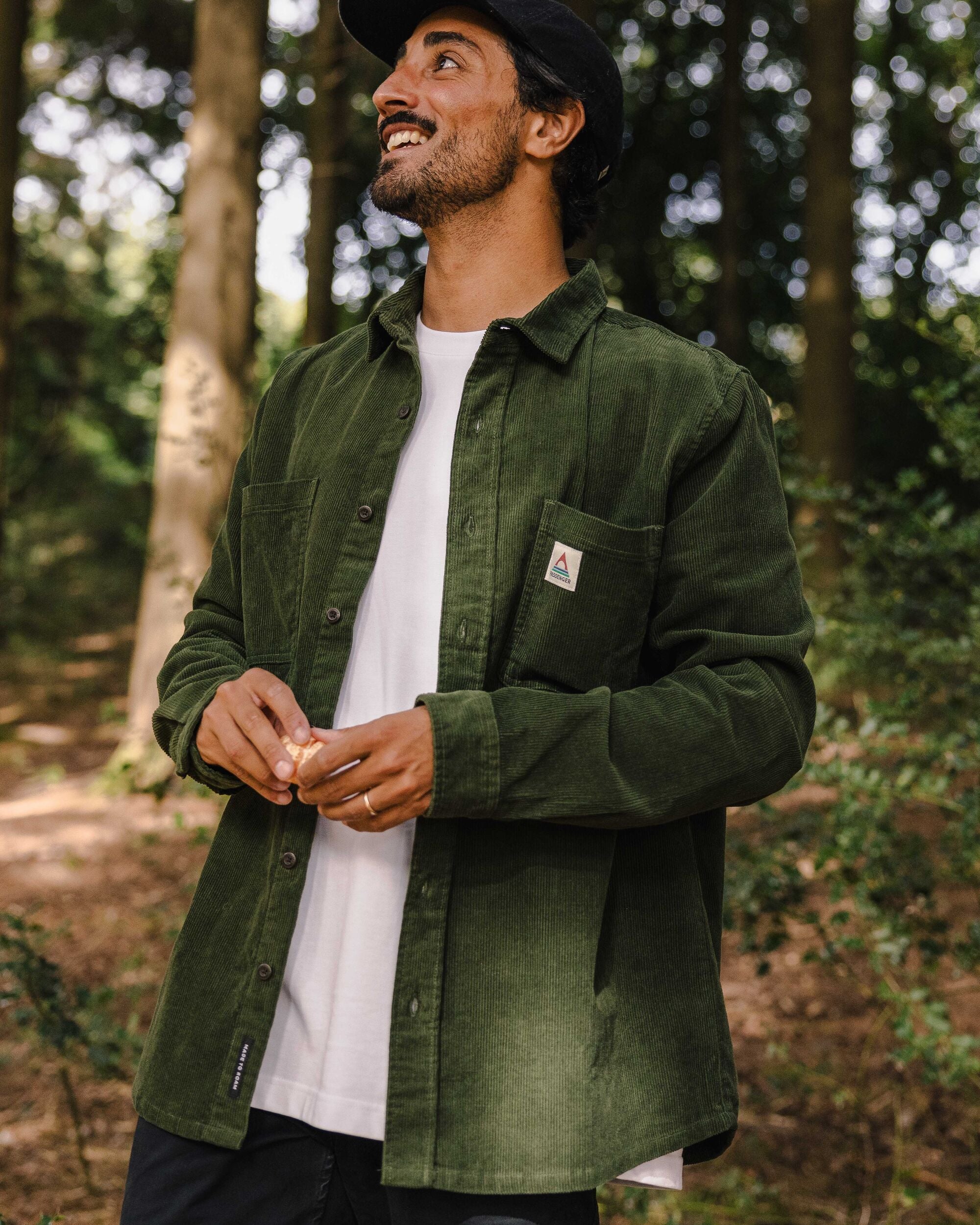 Backcountry Recycled Cord Shirt - Fir Tree - Lifestyle
