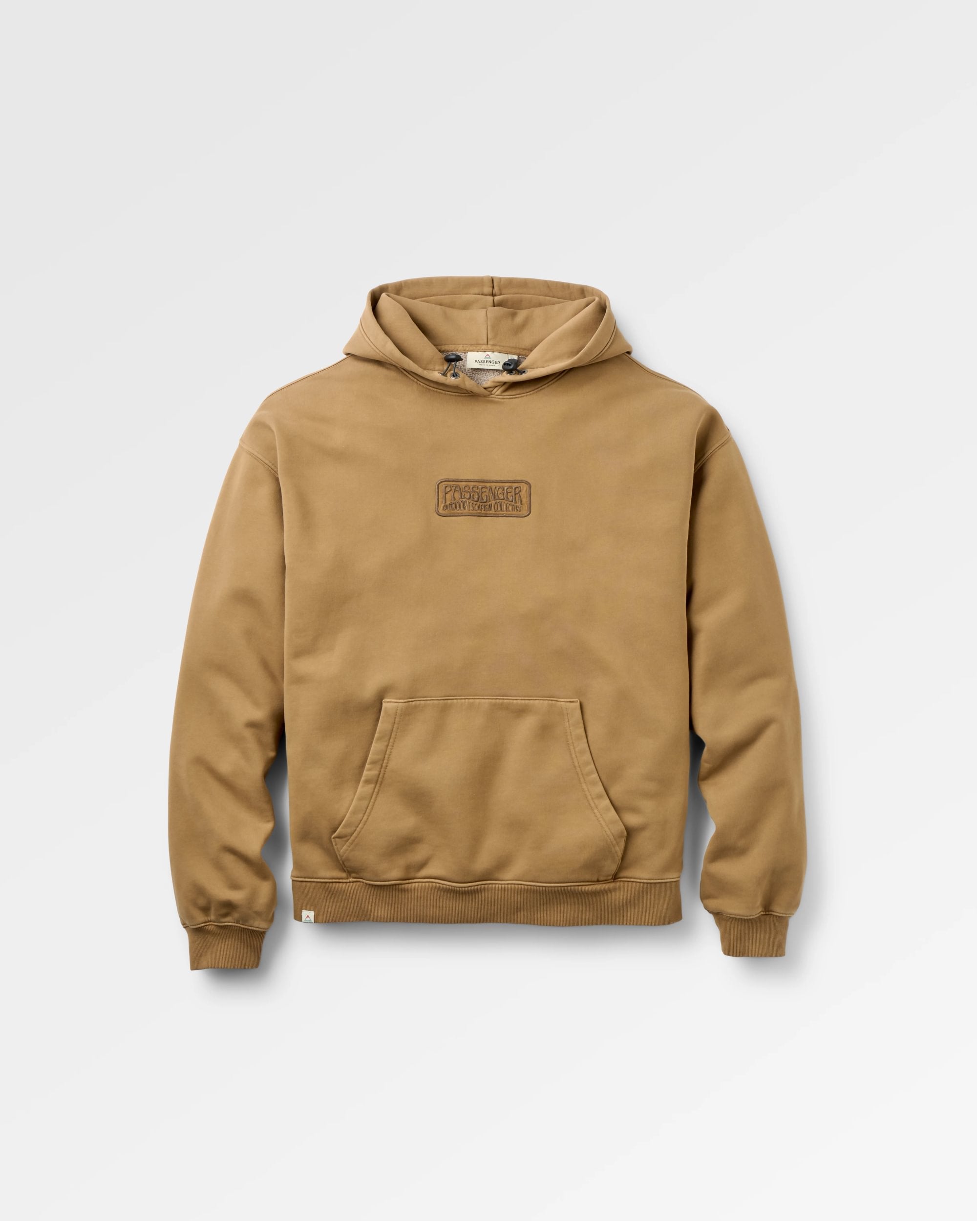 Boundless Relaxed Fit Hoodie - Caramel Brown - Flatlay