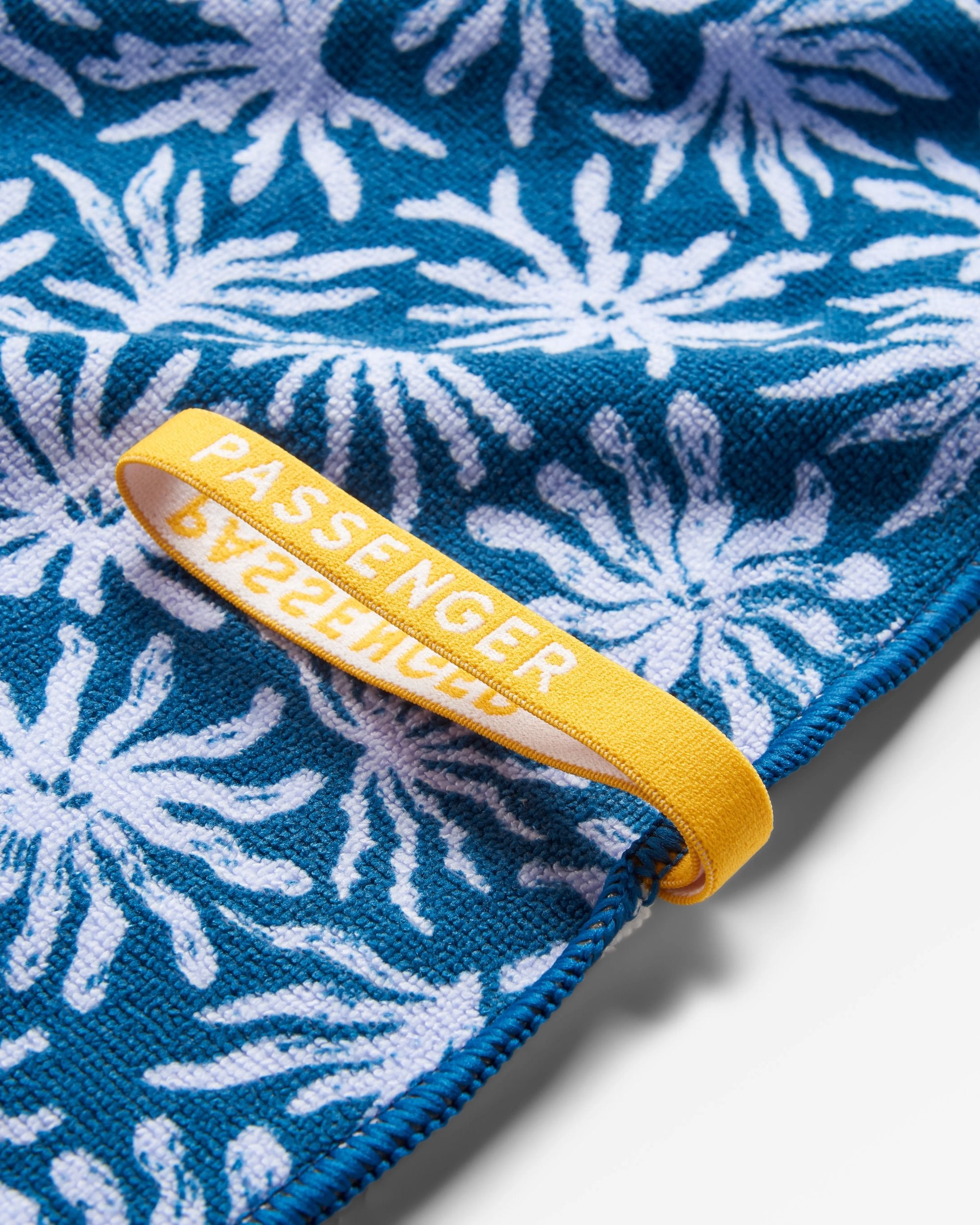 Travel Recycled Quick Dry Towel - Seaweed Blue Steel - Flatlay