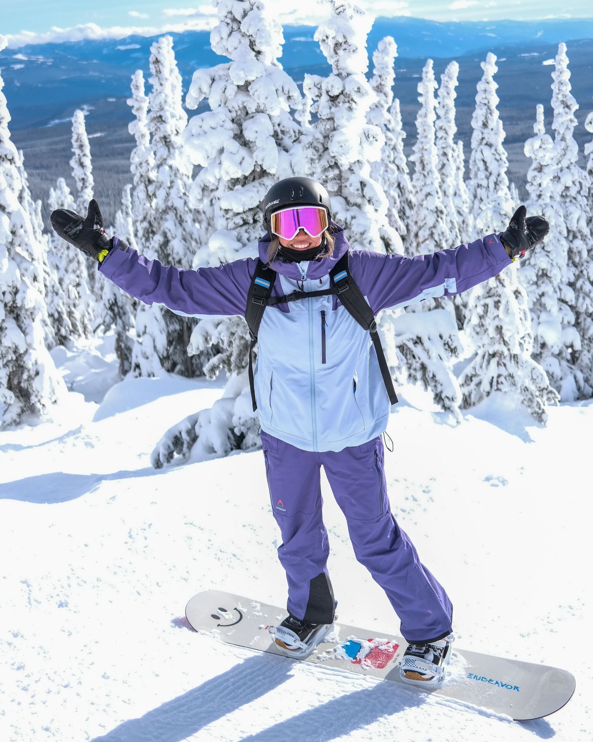 Snowscape Women's Recycled Pant - Purple Indigo - IGC