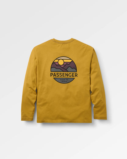 Laidback Relaxed Fit LS T-Shirt - Dusty Ochre - Flatlay