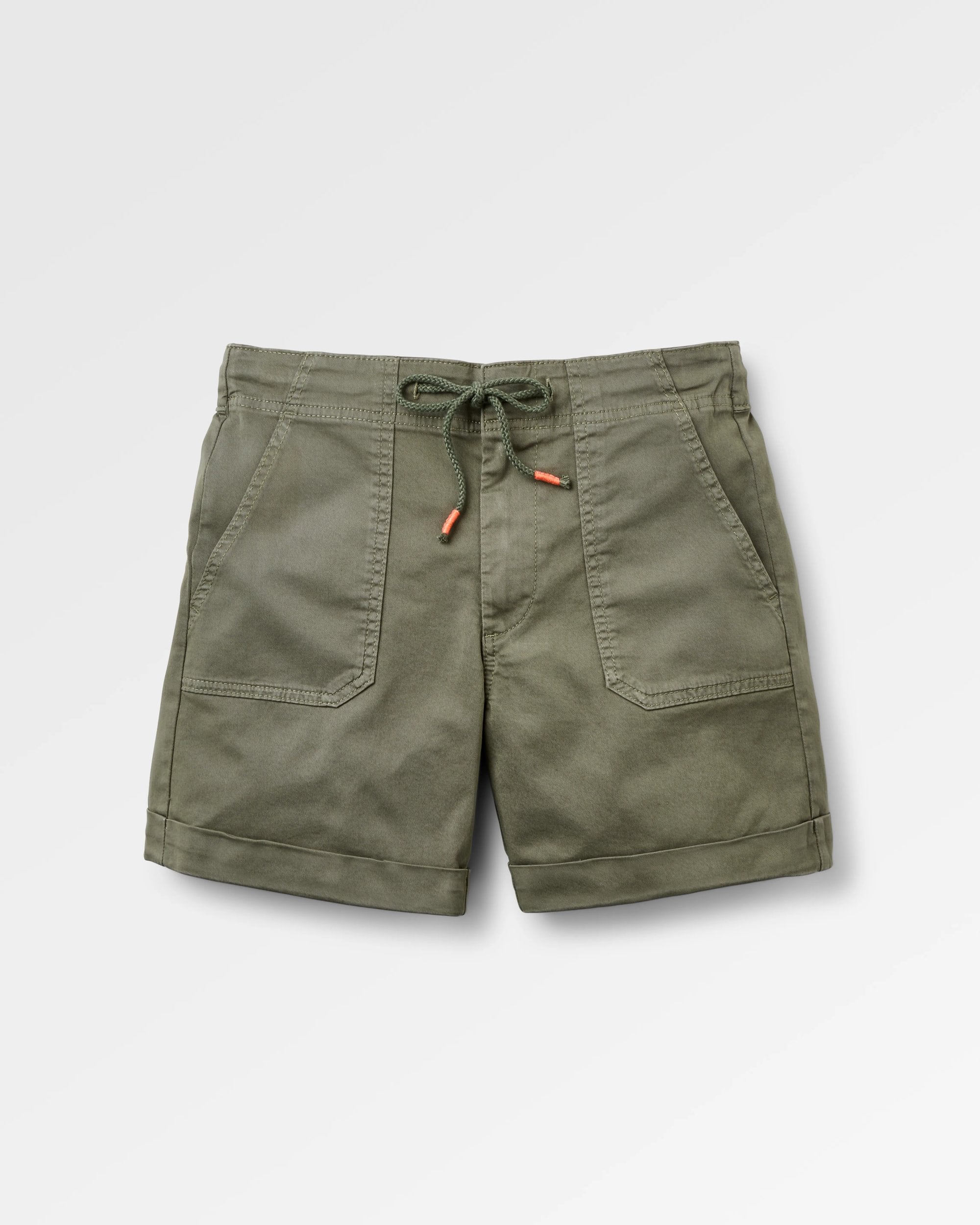 Carriso Short - Dusty Olive - Flatlay