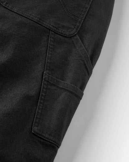 Vantage Cotton Canvas Trouser - Black - Flatlay