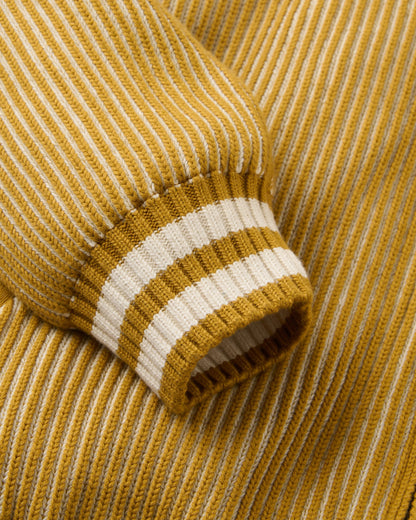 Squall Windproof Full-Zip Knitted Jumper - Dusty Ochre - Flatlay