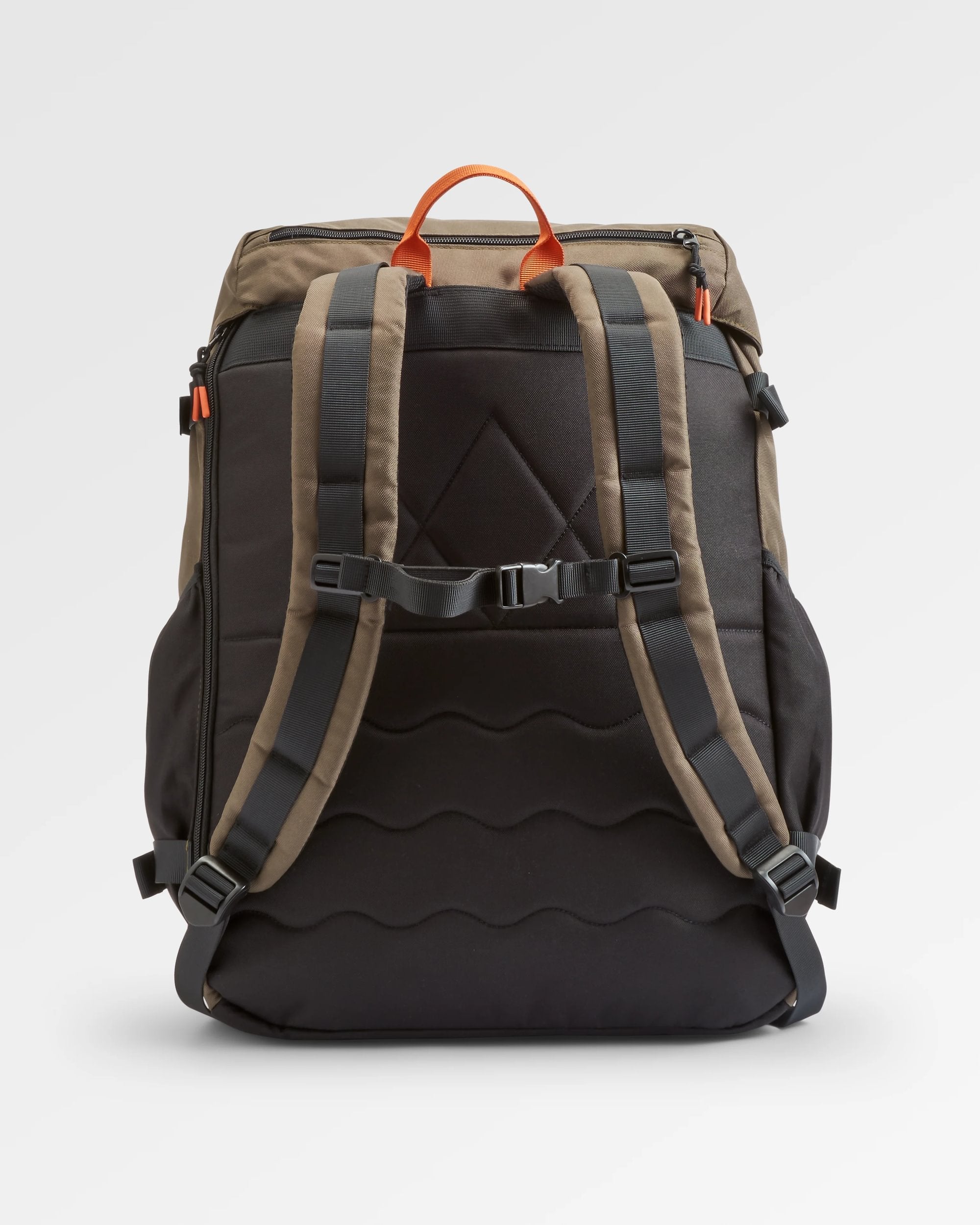 Boondocker Recycled 32L Backpack - True Black/ Khaki - Flatlay