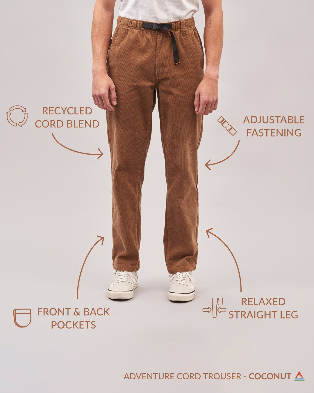 Adventurer Cord Trouser - Coconut